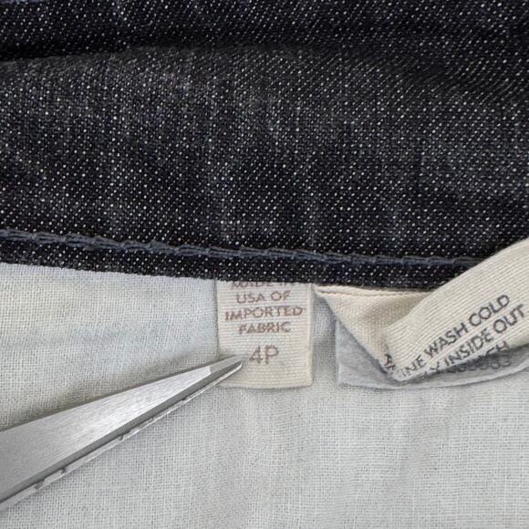 Eileen Fisher Jeans Women's Size 4 Petite Denim Black Straight Leg Stretch - Picture 5 of 12